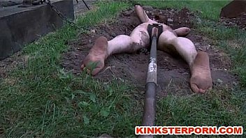 BDSM Outdoor Humiliation - Dig Slave Dig